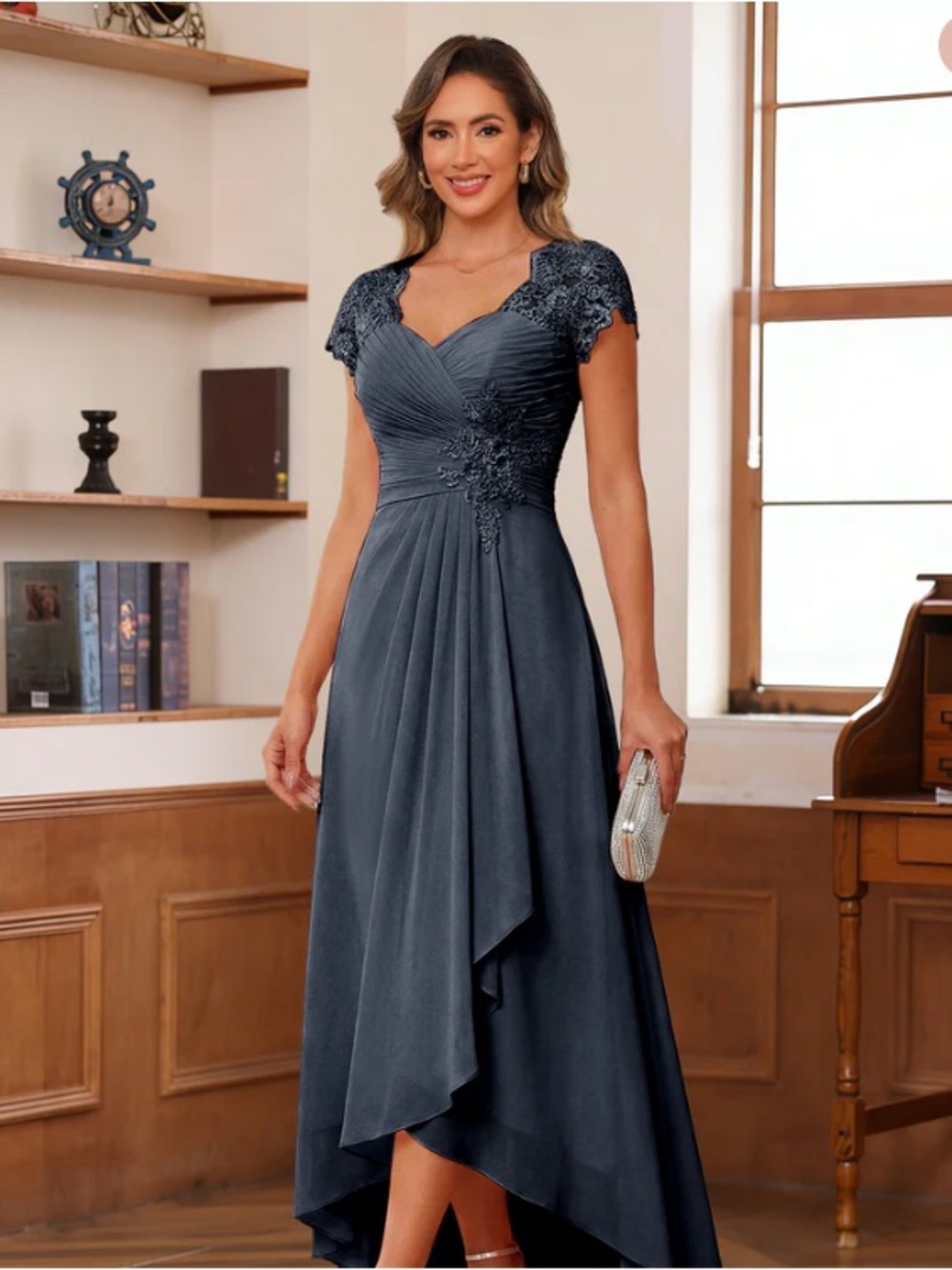 NWT Lavetir A-Line/Princess Sweetheart Short Sleeve Mother of the Bride Dress